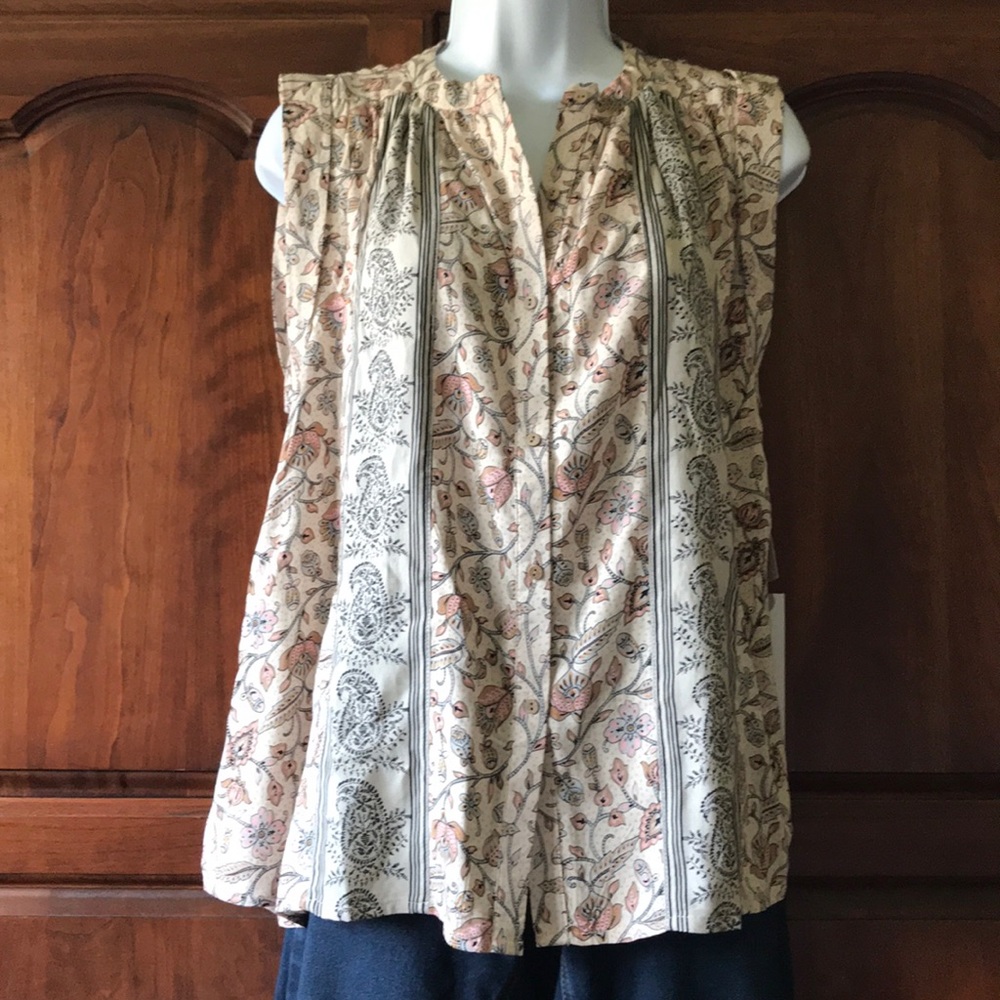 O’Neill boho sleeveless top size small